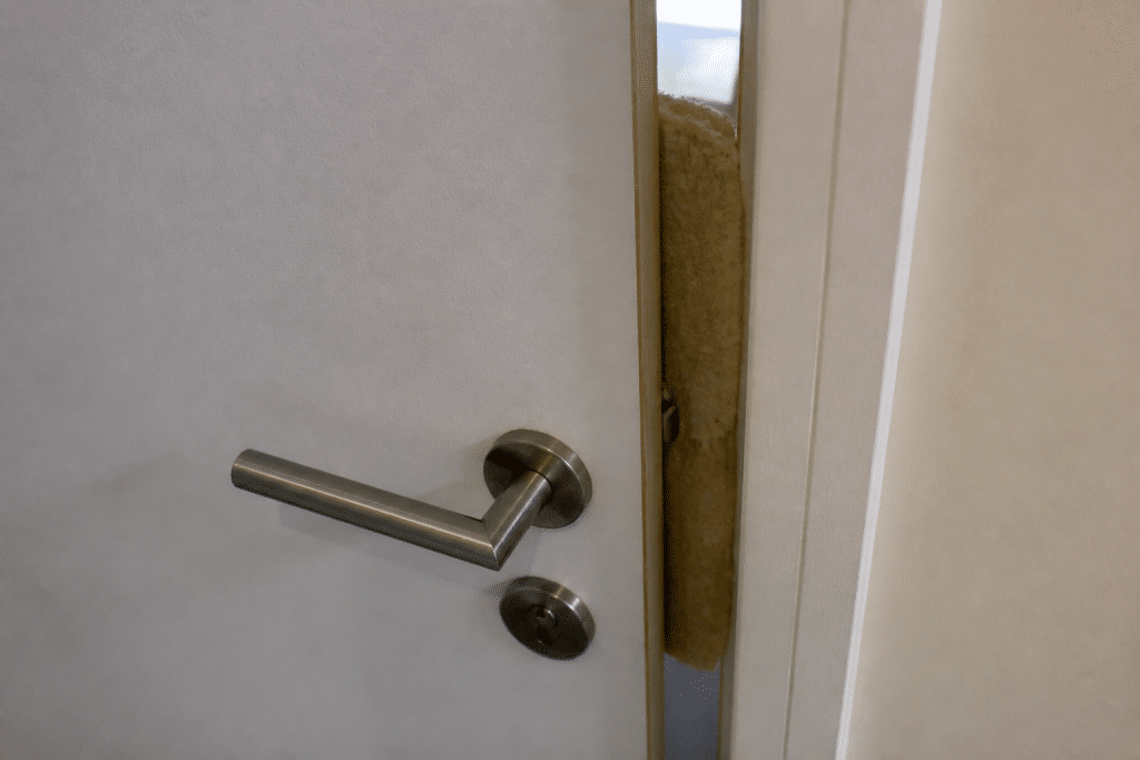 Panneau isolant trop epais bloquant fermeture porte