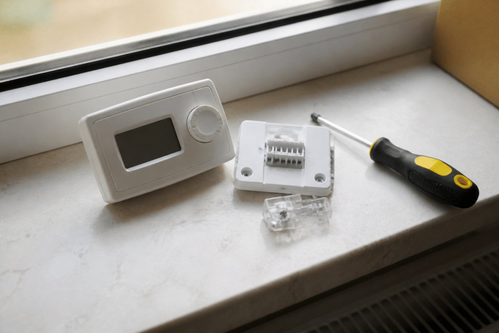 Thermostat avec piece detachee et outils de remplacement