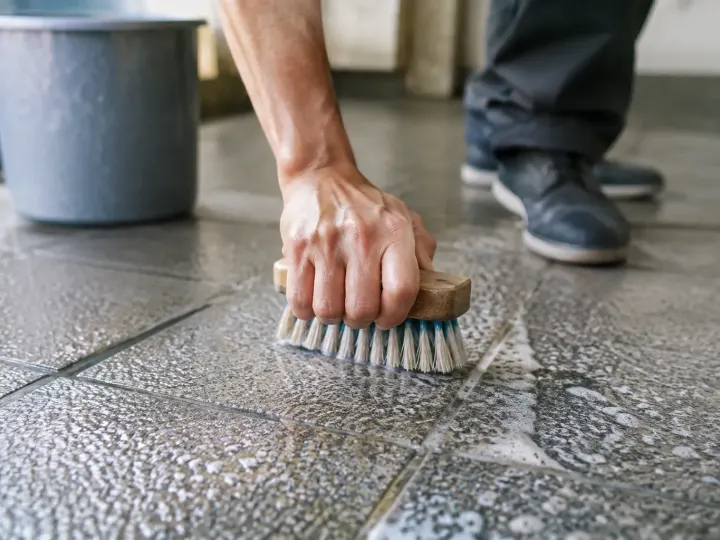 Comment nettoyer un carrelage antidérapant efficacement, étape par étape
